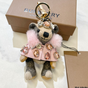 Burberry Thomas Bear Unicorn Charm and Costume Key Holder Pink Burberry Thomas Bear Unicorn Charm and Costume Key Holder Pink