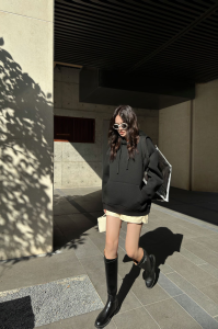 Gucci Logo Popover Hoody Black