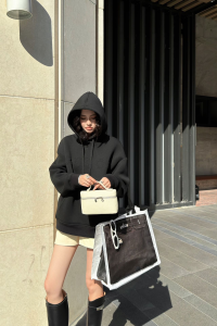 Gucci Logo Popover Hoody Black