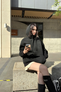 Gucci Logo Popover Hoody Black