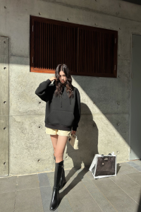 Gucci Logo Popover Hoody Black