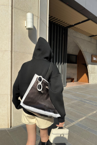 Gucci Logo Popover Hoody Black