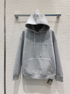 Gucci Logo Popover Hoody Grey