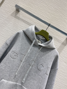 Gucci Logo Popover Hoody Grey