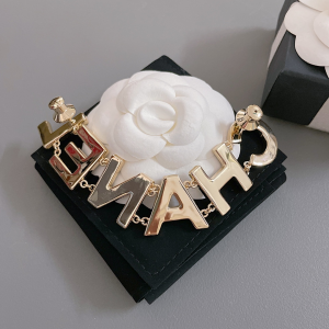 Chanel CHANEL Monogram Logo Brooch