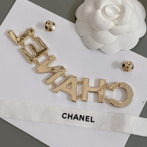 Chanel CHANEL Monogram Logo Brooch