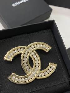 Chanel Diamonds Double C Brooch