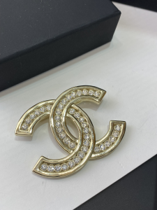 Chanel Diamonds Double C Brooch