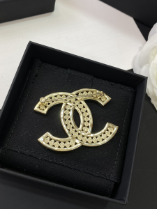 Chanel Diamonds Double C Brooch