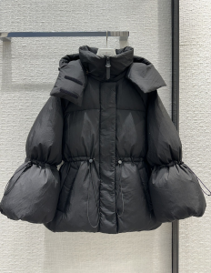 Mackage Leone 2in1 Quilted Crinkled Nylon Taffeta Down Jacket with Removable Hood Black Mackage Leone 2in1 Quilted Crinkled Nylon Taffeta Down Jacket with Removable Hood Black