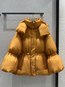 Mackage Leone 2in1 Quilted Crinkled Nylon Taffeta Down Jacket with Removable Hood Orange Mackage Leone 2in1 Quilted Crinkled Nylon Taffeta Down Jacket with Removable Hood Orange