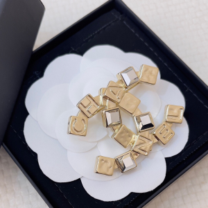 Chanel Gold Coco CC Logo Brooch
