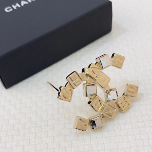 Chanel Gold Coco CC Logo Brooch