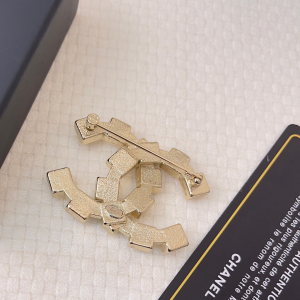 Chanel Gold Coco CC Logo Brooch