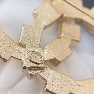 Chanel Gold Coco CC Logo Brooch