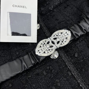 Chanel Black Tweed Jacket Coat