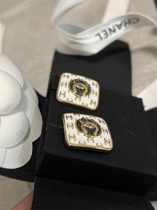 Chanel Multi CC Logo Square Earrings