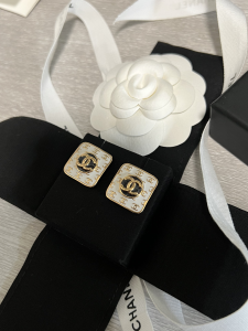 Chanel Multi CC Logo Square Earrings