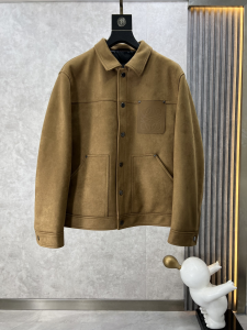 Loewe Anagram Brown Suede Jacket Coat Loewe Anagram Brown Suede Jacket Coat