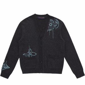 Louis Vuitton LV Frequency V Neck Cardigan Black Louis Vuitton LV Frequency V Neck Cardigan Black