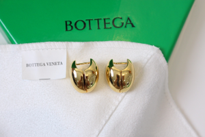 Bottega Veneta Dome Gold Drop Earrings