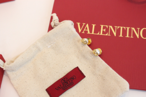 Valentino Vlogo Faux Pearl Earrings