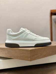 Prada Low Top White Leather Sneakers