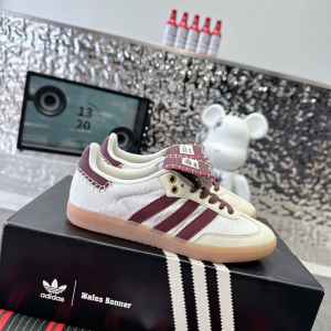 Adidas Originals Mens Brown Wales Bonner Pony Tonal Samba Sneakers Adidas Originals Mens Brown Wales Bonner Pony Tonal Samba Sneakers