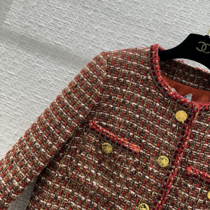Chanel Brown Tweed Jacket Coat