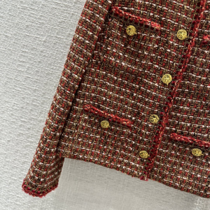 Chanel Brown Tweed Jacket Coat