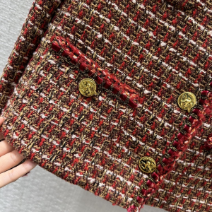 Chanel Brown Tweed Jacket Coat