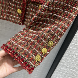 Chanel Brown Tweed Jacket Coat