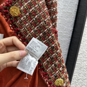 Chanel Brown Tweed Jacket Coat
