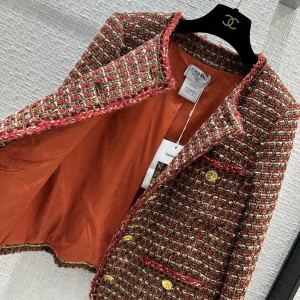 Chanel Brown Tweed Jacket Coat