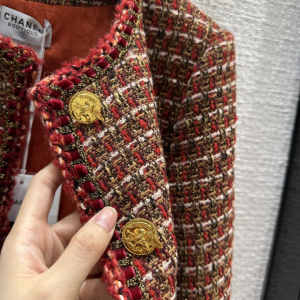 Chanel Brown Tweed Jacket Coat