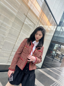 Chanel Brown Tweed Jacket Coat