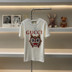 Gucci Logo White Cotton T Shirt