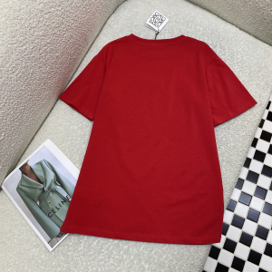 Loewe Logo Red Cotton T Shirt