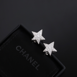 Chanel Comete Crystal Star Earrings
