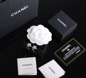 Chanel Comete Crystal Star Earrings