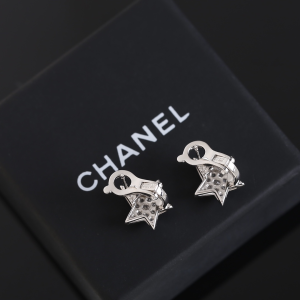 Chanel Comete Crystal Star Earrings