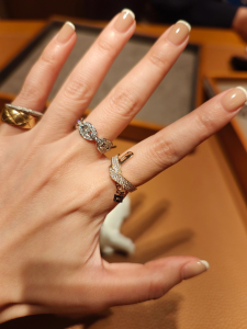 Hermes Diamonds Kelly Gavroche Rings