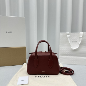 Khaite Maeve Small Zip Red Leather Crossbody Bag Khaite Maeve Small Zip Red Leather Crossbody Bag