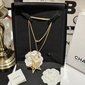 Chanel Gold Star Chain Necklaces