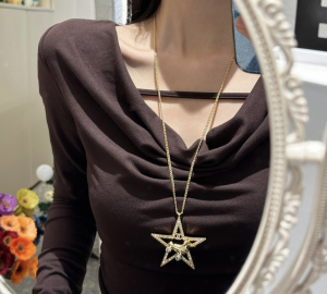 Chanel Gold Star Chain Necklaces
