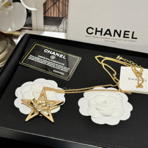 Chanel Gold Star Chain Necklaces