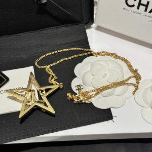 Chanel Gold Star Chain Necklaces