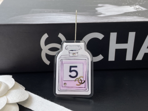 Chanel Pink CC N5 Bottle Brooch