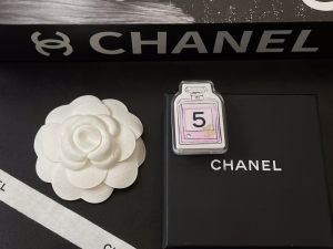 Chanel Pink CC N5 Bottle Brooch