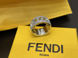 Fendi Baguette Crystals Rings